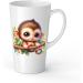 White Ceramic Baby Monkey Mug - Large 483 ml Perfect for Hot Chocolate or Milk Fun and Easy to Use - Buy Online on GoSupps.com