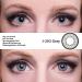 Matlens EOS Colored Contact Lenses Gray J-203 - Prescription-Free | 2 Lenses + Case + 50ml Care Product | International Shipping - Buy Online on GoSupps.com
