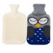 MYAMIA 1L Hot Water Bottles with Cover Rubber Hot Water Bags Pain Relief Hot Water Bags-K