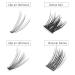 Shop High-Quality D Curl Mixed Length Eyelash Clusters | Glue-Free Professional Makeup - 20P Big Capacity - Buy Online on GoSupps.com