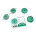 CoolFruit Facial Gel Ice Therapy Kit: Soothing Gel Pads & Eye mask for Tired and Puffy Eyes migraines & toothaches. Kiwi-Scented Relief! Green