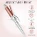 34mm Ceramic Curling Wand for Short to Long Hairstyles - Lily England Rose Gold Curling Tongs - Adjustable Temperature - 2M Swivel Cord - Buy Online on GoSupps.com