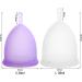 Croing Set of 2 Menstrual Cups - White L & Purple S - Buy Online on GoSupps.com
