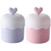 Foam Maker for Face Wash 2Pcs Heart Design Cleanser Foamer Portable Bubble Foamer Fast Foaming PP Skincare Foam Maker for Home Travel