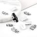 Sethexy Black Space Wrong Nails - 24 St Shiny White Medium Acrylic Nail Tips for Women & Girls - Fashion Nail Art - Buy Online on GoSupps.com