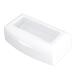 Portable ABS Makeup Tool Cleaning Box with Separate Filter Layer Convenient for Nail and Jewelry Cleaning (White)