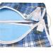 Washable Reusable Adult Bib for Eating for Elderly Seniors and Disabled Extra Long Clothing Protector with Crumb Catcher B S - Buy Online on GoSupps.com