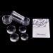 Biutee Dual Clear Jelly Nail Art Stamper Set with Rhinestone Cap - 4Pcs Silicone Heads & Scraper Tool - Buy Online on GoSupps.com
