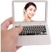 Small Mirror Compact 1PC Laptop Shaped Makeup Mirror Mini Pocket Mirror Portable Compact Makeup Mirror Cosmetic Beauty Tool For Travel Use(White) - Buy Online on GoSupps.com
