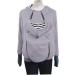 SouiWuzi Maternity Baby Carrier Hoodie | Kangaroo Jacket Coat Sweatshirt for Women | Gray Maternity Baby Wearing Jacket - Buy Online on GoSupps.com