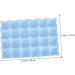 Hemoton Egg Holder Organizer Box Straw Stacked Grids for Refrigerator Storage Holder Egg Breakage-proof Thicken Wheat Blue Blue 29*19CM - Buy Online on GoSupps.com