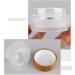 1PC 100ml/3.5oz Empty Frosted Glass Cream Jar with Wood Grain Lid Refillable Travel Makeup Cosmetic Face Lotion Cream Emulsion Container Bottle Storage Pot with Inner Linner - Buy Online on GoSupps.com