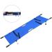 Reinforced Folding Stretcher Dirt Resistant Medical Emergency Stretcher with Wheels First Aid Teaching Equipment Patient Mover (Blue) - Buy Online on GoSupps.com