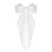 Big Bow Barrettes: Long Tail French Ribbon Hair Pins -Silky Satin Hair Clip for Women & Girls - White - Buy Online on GoSupps.com