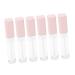 Healeved 6pcs Lip Gloss Empty Tube Clear Mascara DIY Lip Gloss Eyelash Cream Mascara Tube Lip Bottle Abs Pink 1 g (Pack of 1) Pink