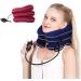 Nakeah Samnuerly Neck Traction Device Neck Stretching Correction Equipment inflatable adjustable neck support relief of neck pain and other symptoms (color: rosso)