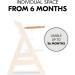Hauck Alpha+ Wooden Tray Natural - FSC Sustainable Certified Beechwood Elevated Highchair Tray Easy to Clean - Buy Online on GoSupps.com