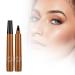 2Pcs Magic Eyebrow Pencil 2024 Waterproof Microblading Eyebrow Pencil Contouring Pen 4 Tipped Precise Brow Pen Fine Stroke Microblading Eyebrow Pencil Natural Makeup (Light Brown)