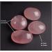 Natural Rose Quartz Carved Palm Stone Polished Irregular Shaped Sphere Crystal Quartz Gemstone Reiki Balancing Decoration Stone Collection - Buy Online on GoSupps.com
