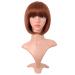 MapofBeauty 12 inch/30cm Natural Female Short Straight Hair BOB Wig (Ginger Orange)