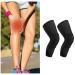 Focket Knee Brace - Breathable Knee Stabilizer for Lacrosse (M) - Black | International Shipping - Buy Online on GoSupps.com