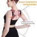Adjustable Upper Back Brace Posture Corrector - Invisible Hunchback Correction Belt for Pain Relief | Large Pink (132-176 lb - Buy Online on GoSupps.com
