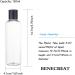 BENECREAT 8 Pack 150ml Empty Transparent Plastic Travel Bottle with Black Disc Cap Air Flight Cosmetic Bottles for Toiletries Shampoo Cosmetic Liquid Black Cap 150ml - Buy Online on GoSupps.com