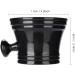 Buy Foam Shaving Cream Bowl - Black Plastic Shaving Bowl for Men | Ideal for Barber Shop Use - International Shipping Available - Buy Online on GoSupps.com