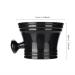 Premium Black Shaving Soap Peel & Mug Set | Plastic Shaving Bowl with Handle for Perfect Foam | Ideal for Smooth Shaving - Buy Online on GoSupps.com