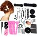 Our Fantasy Time Perfect combination hair styling tool set hair styling accessories hairstyle help hairstyles accessories DIY hair styling (set03)