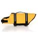Shtgoi Dog Wimming vest Reflecting Lifeguard vest for dogs with rescue handle Pets Pets Wowing Answest puppies Safety Swimming suits Dog vests For swimming boating water yellow yellow XS