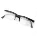 OuShiun Adjustable Focus Reading Glasses -6D to +3D Adjustable Focus Glasses Dial Glasses Variable Focus Glasses for Men Women