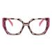 AOOLIA Cat Eye Reading Glasses for Women Men Fashionable Large Frame Anti-Blue Light Glasses Cat Eye Reading Aid Pink 2.5 Diopters