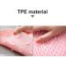 Beavorty Pink Silica Gel Shower Mat - 35x28cm Floor Pedals | Anti-Slip Water-Resistant Design for Home & Travel - Buy Online on GoSupps.com