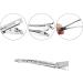 Duck Bill Hair Clips Silver Metal Hair Clips for Styling Metal Hair Clips for Women Long Hair Metal Curl Setting Section Hair Clips Duck Bill Sectioning Clips Pin Curl Clips with a Pin Tail Comb - Buy Online on GoSupps.com