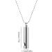 SHRIGM Quit Vaping Necklace - Stainless Steel Breathing Necklace for Stress Relaxing Stress Necklace Calm Stress for Breathing Exercise Meditation Sleep Aid Silver - Buy Online on GoSupps.com