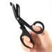 Medical Bandage Scissors Stainless Steel EMT and Trauma Scissors Bent Bandage Scissors First Aid Scissors for Students Paramedic Nurses Doctors Precise Cut(Black)