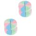 MAGICLULU 4 Sets Triangular Sponge Puff Foundation Blending Sponge Women Makeup Sponges Make up Puff Powder Puffs for Face Powder Mini Makeup Sponge Face Tools Triangle Dry Puff