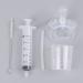 Transparent Pacifier Silicone Smart Medicine Dispenser Medicine Feeder Simulation of Silicone Syringe Design