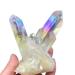 Natural Angel Aura Titanium Cluster Quartz Gemstone Crystal Specimen Crystal Cluster (Size : 160-200g)