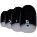 Shop Bling Art Black Crystal Oval False Nails - 24 Medium Artificial Nails with Glue for Stunning Looks - Buy Online on GoSupps.com