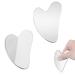 2 pieces gua Sha stainless steel gua Sha stone stainless steel guasha massage tool guasha face massager gua Sha stainless steel for face neck for skin care beauty and relaxation of the body muscles