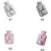 Hot Water Bottle with Rabbit Ear Cover - Light Grey Hand Warmer & Household Essential | Buy Now! - Buy Online on GoSupps.com