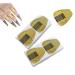 VNC 200Pcs Long Nail Forms for Acrylic Nails  Thick Nail Art Tips Extension Forms  Durable Acrylic Nail Paper Forms for Golden Color Nail Former Stickers with Numbers Marked