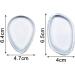 4 Pieces Silicone Makeup Sponges Washable Gel Transparent Makeup Applicators for Liquid Foundation Concealer - Buy Online on GoSupps.com