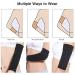 Arm Slimming Shaper - 2 Pairs Compression Sleeves for Women | Weight Loss Upper Arm Fat Reduction - All Black - Buy Online on GoSupps.com