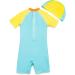BONVERANO Baby Boys Swimsuit - Short-Sleeve One Piece Swimwear (3-6 Months) with UPF 50+ Sun Protection - Buy Online on GoSupps.com