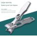 Dotmalls Cumulus Nail Clipper with Catcher - Large Wide Jaw Safety Lock Silver | International Shipping Available - Buy Online on GoSupps.com