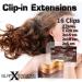 Clip In Extensions Set - 100% Real Hair 7 Pieces 70g 45cm No. 4 Chocolate Brown - International Shipping Available - Buy Online on GoSupps.com