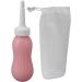 Enema Bulb 500ml - Portable Ergonomic Bidet Jet Sprayer for Travel - Handheld Peach - Buy Online on GoSupps.com